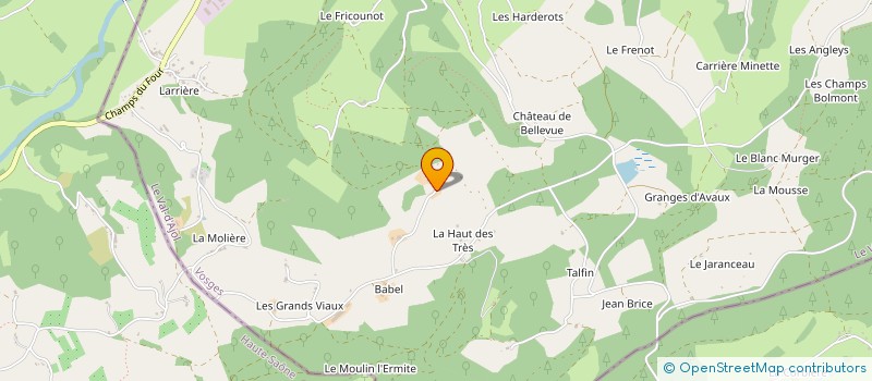 localisation de l'entreprise EARL DE LA CHAUME à LE VAL-D'AJOL