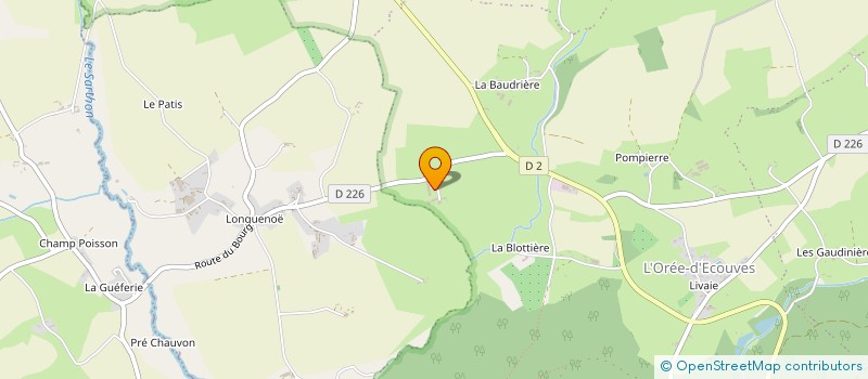 localisation de l'entreprise EARL DE LA CHAUNIERE à L'OREE-D'ECOUVES