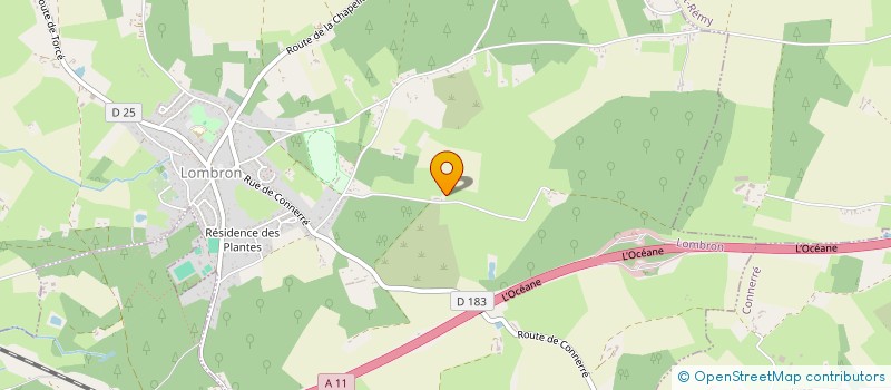 localisation de l'entreprise EARL DE LA CHAUSSEE  MONTFORT LE GESNOIS
