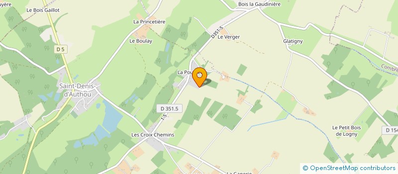 localisation de l'entreprise EARL DE LA CHAUVELLERIE à SAINTIGNY