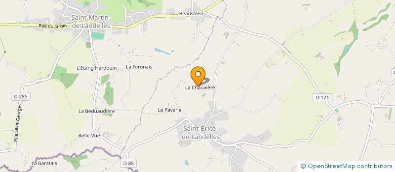 localisation de l'entreprise EARL DE LA CHAUVIERE à SAINT-BRICE-DE-LANDELLES