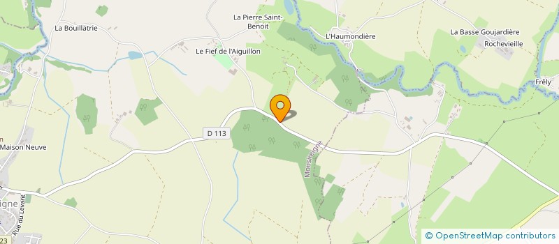 localisation de l'entreprise EARL DE LA CHAUVINIERE  MONSIREIGNE