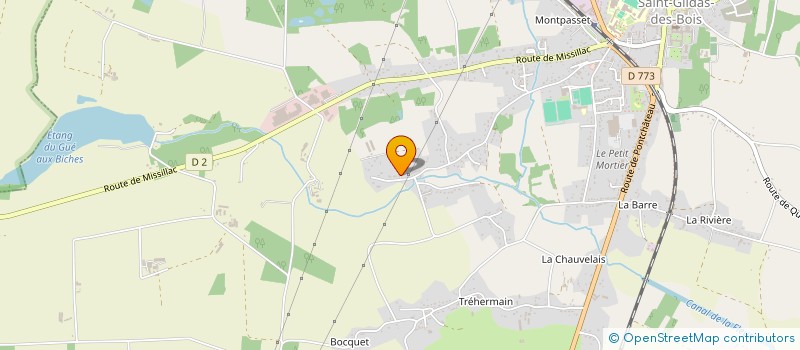 localisation de l'entreprise EARL DE LA CHESNAIE à SAINT-GILDAS-DES-BOIS