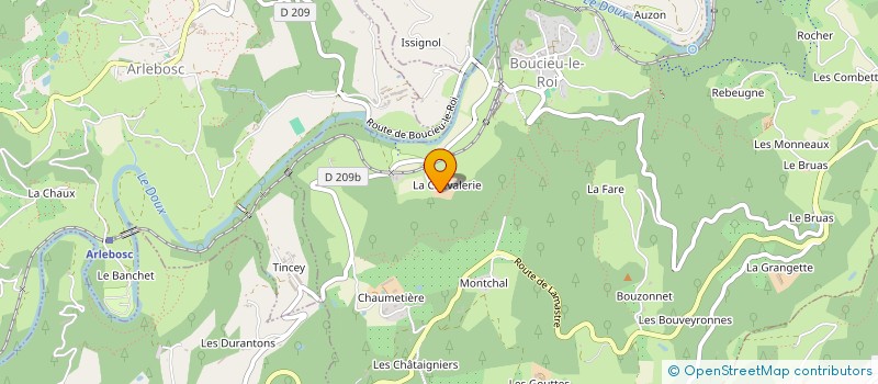 localisation de l'entreprise EARL DE LA CHEVALERIE à BOUCIEU-LE-ROI