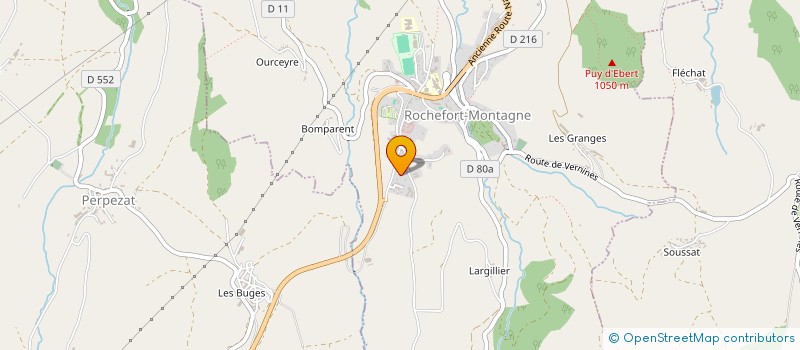 localisation de l'entreprise EARL DE LA CHEVRERIE DES MURES à ROCHEFORT-MONTAGNE