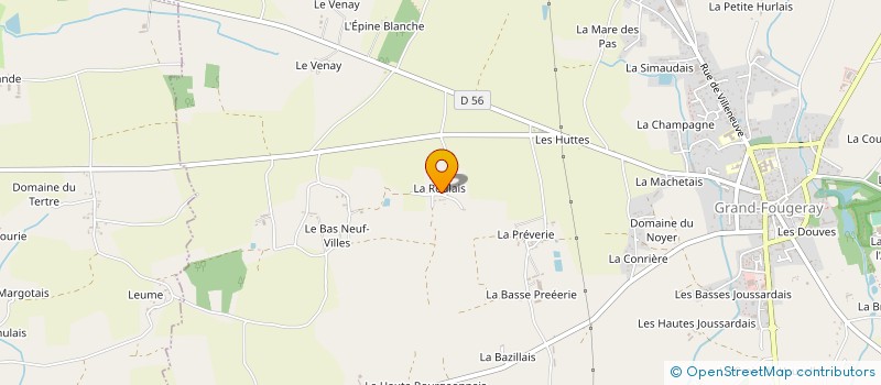 localisation de l'entreprise EARL DE LA CHOUANNIERE à LA DOMINELAIS