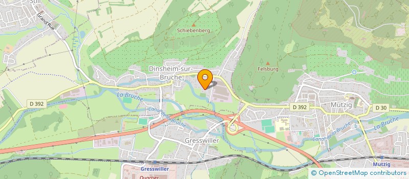 localisation de l'entreprise EARL DE LA CIGOGNE VOYAGEUSE  DINSHEIM-SUR-BRUCHE