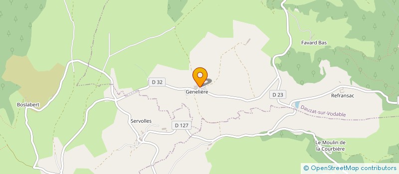 localisation de l'entreprise EARL DE LA CITRINE à DAUZAT-SUR-VODABLE