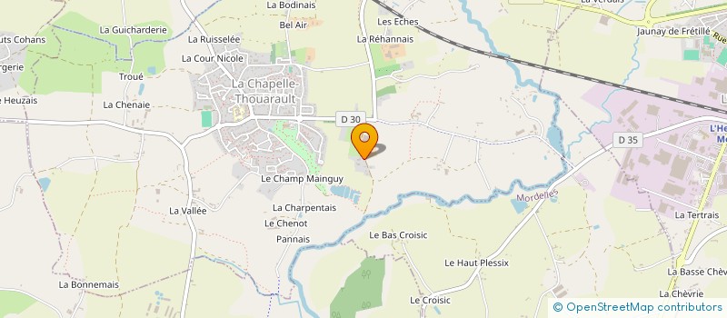 localisation de l'entreprise EARL DE LA CLEMENCIERE à LA CHAPELLE-THOUARAULT