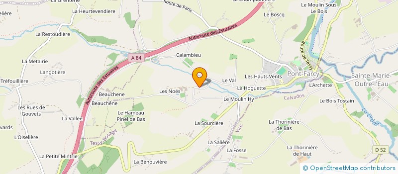 localisation de l'entreprise EARL DE LA CLEMENDIERE à TESSY-BOCAGE