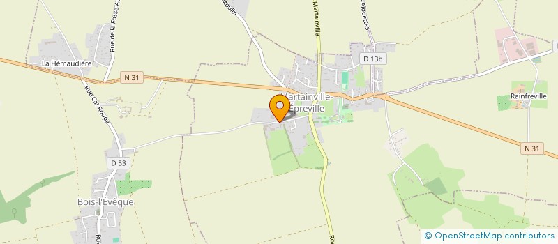 localisation de l'entreprise EARL DE LA CLOSEE  MARTAINVILLE-EPREVILLE