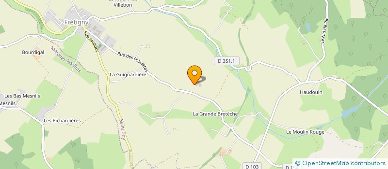 localisation de l'entreprise EARL DE LA COGNARDIERE à SAINTIGNY