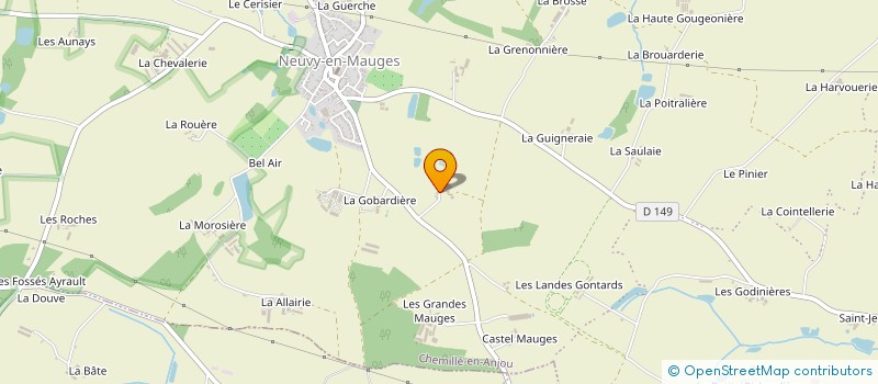 localisation de l'entreprise EARL DE LA COLINIERE à CHEMILLE-EN-ANJOU
