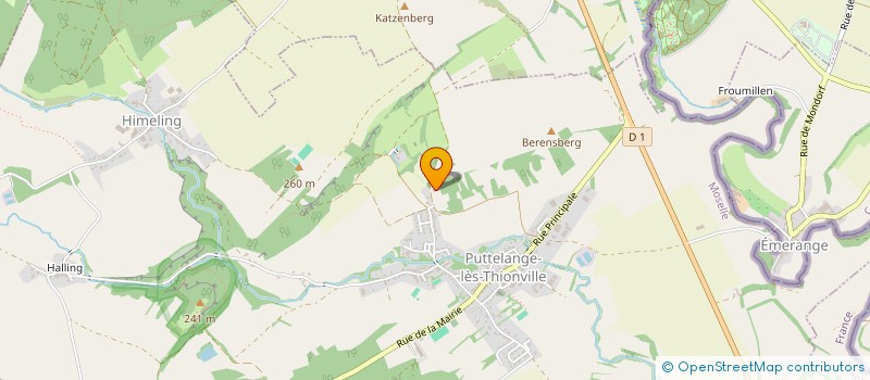 localisation de l'entreprise EARL DE LA COLLINE  RODEMACK