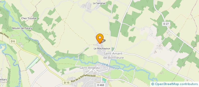 localisation de l'entreprise EARL DE LA COMBE à VAL-DE-BONNIEURE