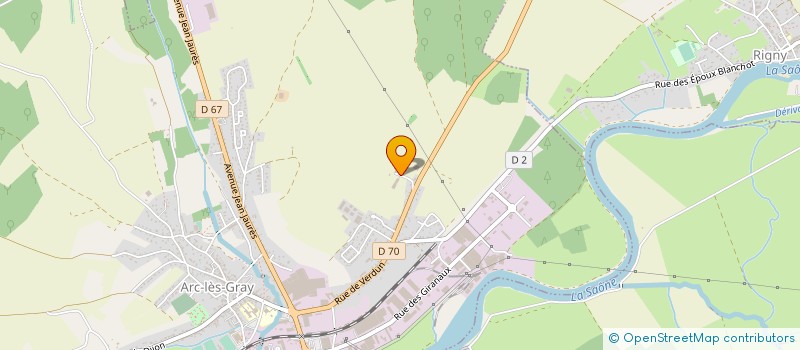 localisation de l'entreprise EARL DE LA COMBE AU GOUT  ARC-LES-GRAY