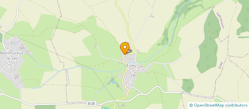 localisation de l'entreprise EARL DE LA COMMANDERIE  ESLEY