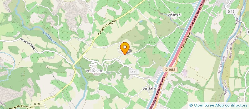localisation de l'entreprise EARL DE LA CONDAMINE à VENTAVON