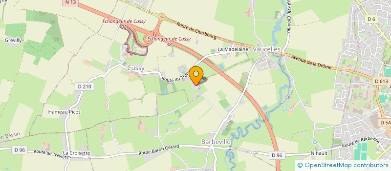 localisation de l'entreprise EARL DE LA COQUERIE  NONANT