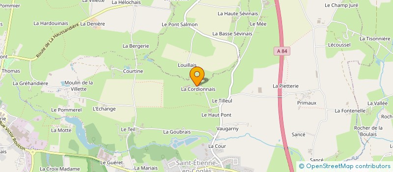 localisation de l'entreprise EARL DE LA CORDIONNAIS à MAEN ROCH
