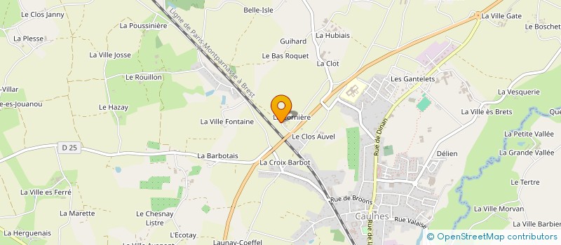 localisation de l'entreprise EARL DE LA CORNIERE à CAULNES