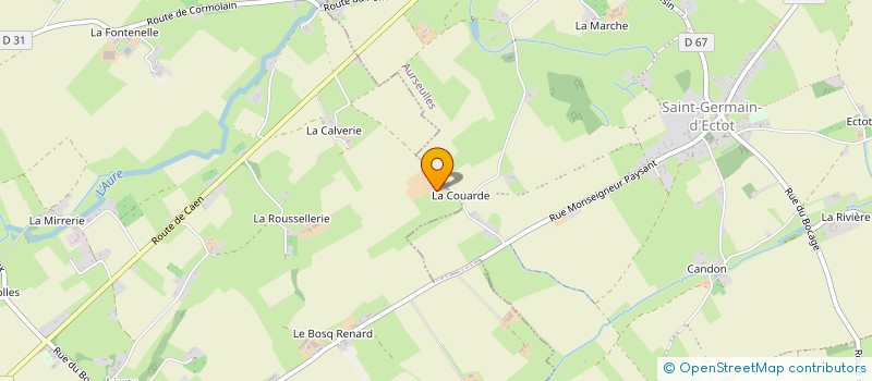 localisation de l'entreprise EARL DE LA COUARDE à CAUMONT-SUR-AURE