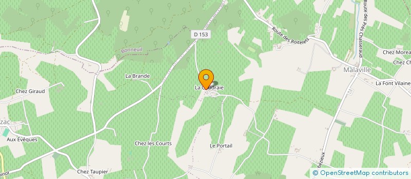 localisation de l'entreprise EARL DE LA COUDRAIE à BELLEVIGNE