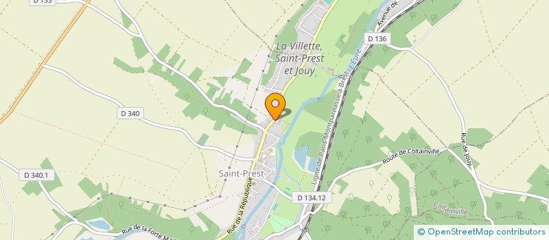 localisation de l'entreprise EARL DE LA COUDRAIE à SAINT-PREST
