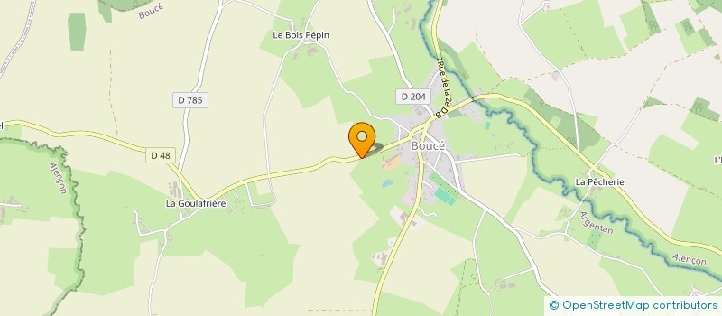 localisation de l'entreprise EARL DE LA COUDRE à BOUCE