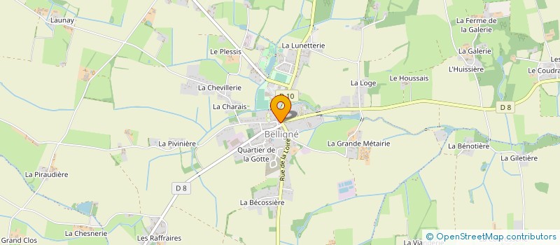 localisation de l'entreprise EARL DE LA COULEE  LOIREAUXENCE