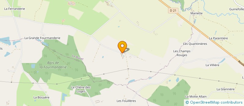 localisation de l'entreprise EARL DE LA COUTARDIERE à LE BURET
