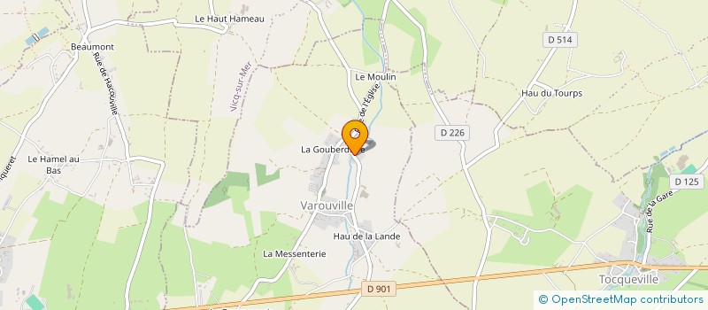 localisation de l'entreprise EARL DE LA COUVEE à VAROUVILLE
