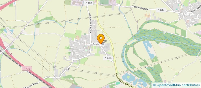 localisation de l'entreprise EARL DE LA CRAZ  NIEVROZ