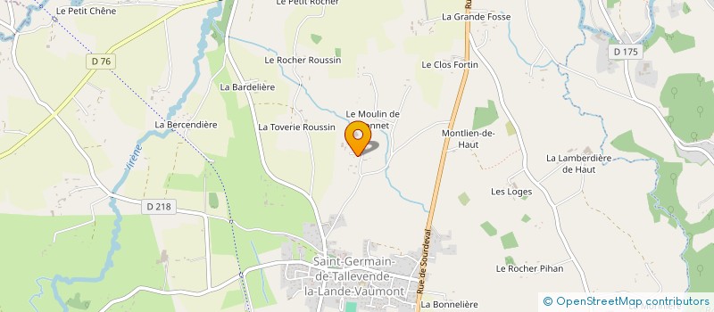 localisation de l'entreprise EARL DE LA CRIQUETIERE à VIRE-NORMANDIE