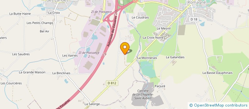 localisation de l'entreprise EARL DE LA CROCHAIS à SAINT-SAUVEUR-DES-LANDES