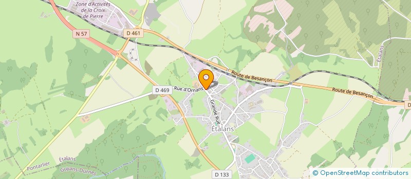 localisation de l'entreprise EARL DE LA CROISEE ROUSSEL GALLE BERNARD  FALLERANS