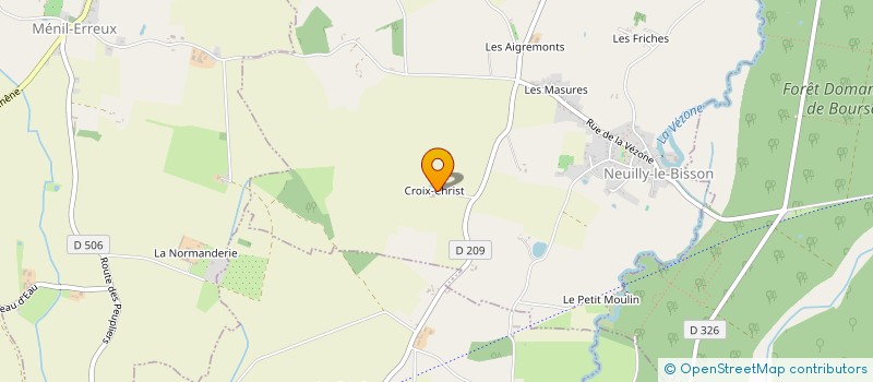 localisation de l'entreprise EARL DE LA CROIX à NEUILLY-LE-BISSON