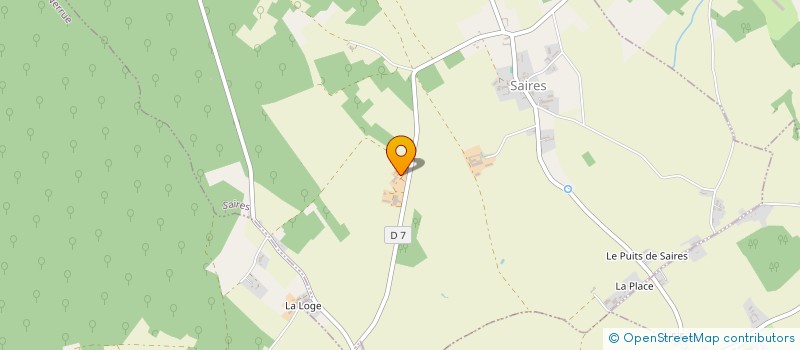 localisation de l'entreprise EARL DE LA CROIX  SAIRES