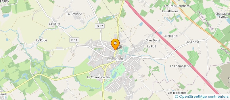 localisation de l'entreprise EARL DE LA CROIX  LE BIGNON