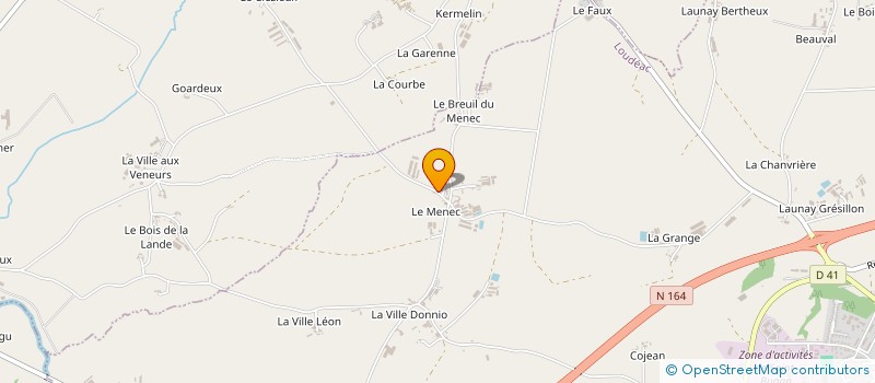 localisation de l'entreprise EARL DE LA CROIX à LOUDEAC