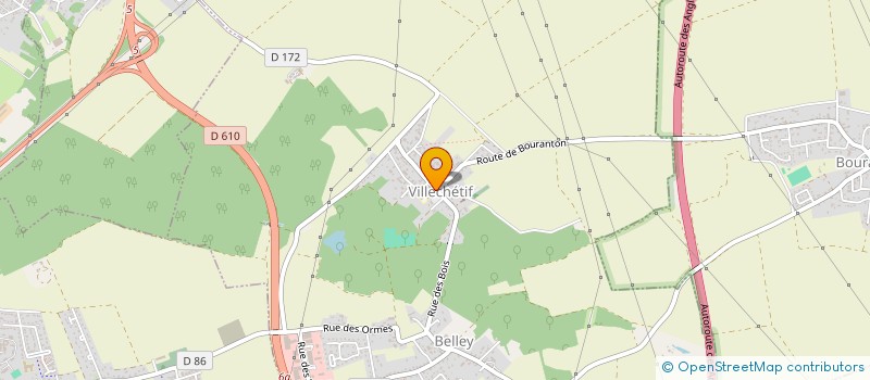 localisation de l'entreprise EARL DE LA CROIX  VILLECHETIF