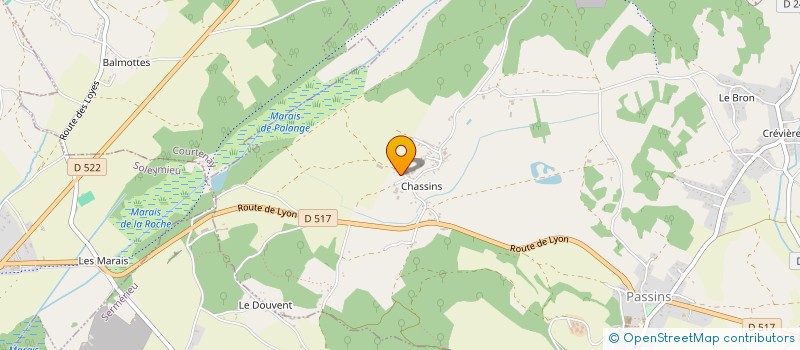 localisation de l'entreprise EARL DE LA CROIX à ARANDON-PASSINS