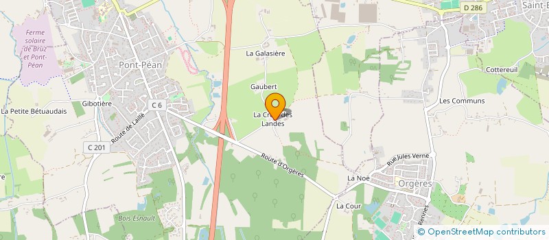 localisation de l'entreprise EARL DE LA CROIX DES LANDES à PONT-PEAN