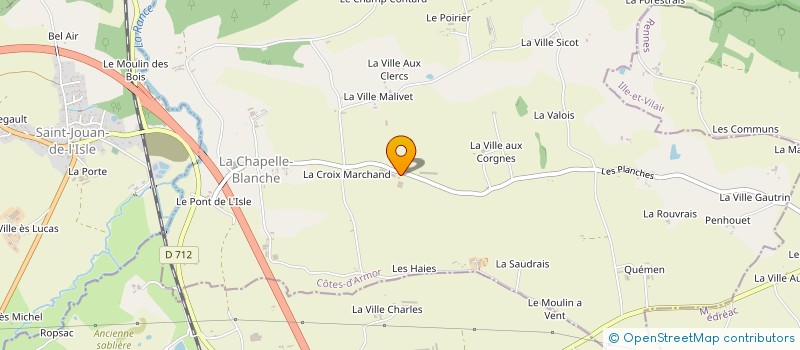 localisation de l'entreprise EARL DE LA CROIX JOUBAU  LA CHAPELLE-BLANCHE