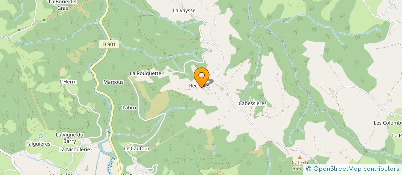 localisation de l'entreprise EARL DE LA CROIX RECOULES à CONQUES-EN-ROUERGUE