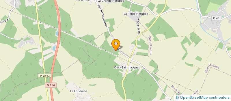 localisation de l'entreprise EARL DE LA CROIX SAINT JACQUES à LA MADELEINE-DE-NONANCOURT