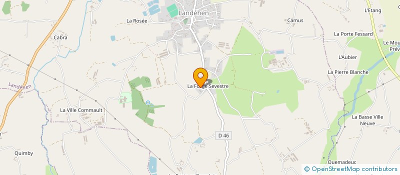 localisation de l'entreprise EARL DE LA CROIX VERTE à LANDEHEN