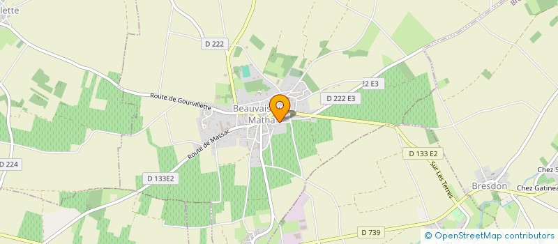 localisation de l'entreprise EARL DE LA CURE  BEAUVAIS-SUR-MATHA