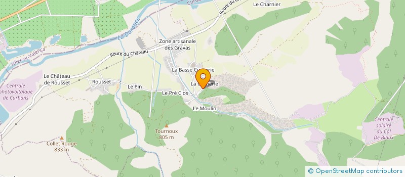 localisation de l'entreprise EARL DE LA CURNERIE à CURBANS
