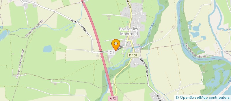 localisation de l'entreprise EARL DE LA DAME à BOISSET-LES-MONTROND